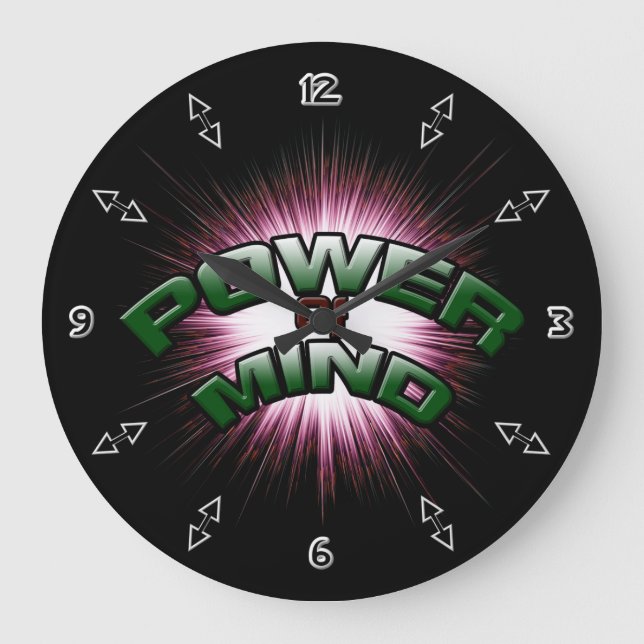 Power Of Mind Large Clock (Front)