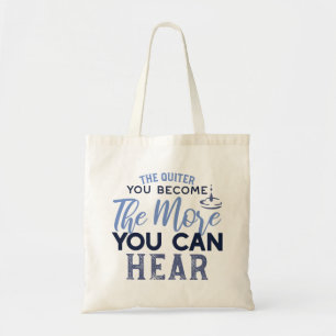 Power of Silence - Inspirational Quote Tote Bag