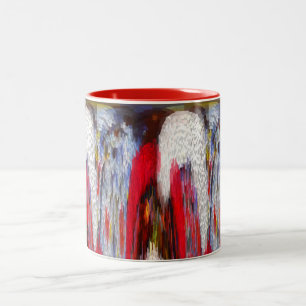 Power of snow Two-Tone coffee mug