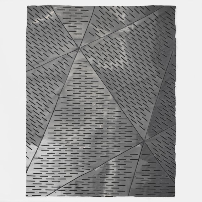 Power of steel construction Stainless Industrial Fleece Blanket (Front)