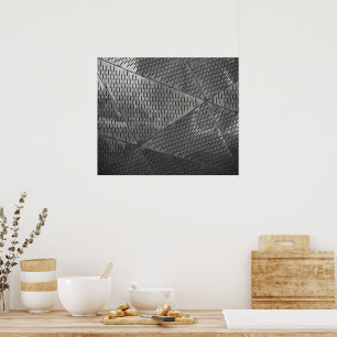 Power of steel construction Stainless Industrial Poster