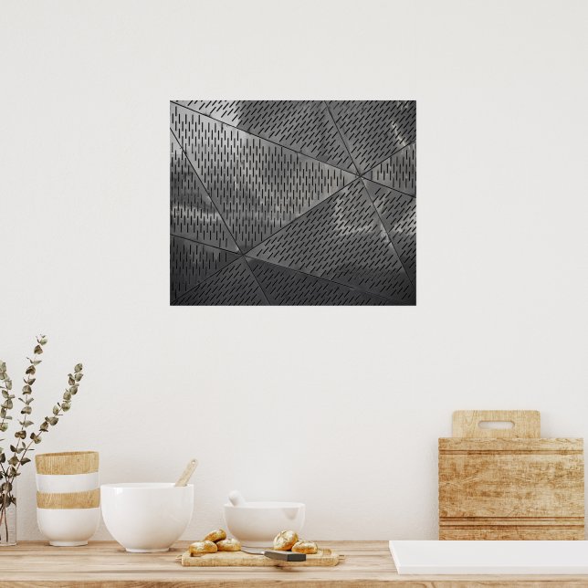 Power of steel construction Stainless Industrial Poster (Kitchen)