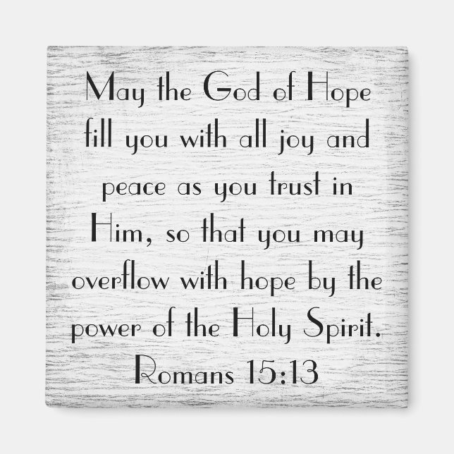 Power of the Holy Spirit bible verse magnet (Front)