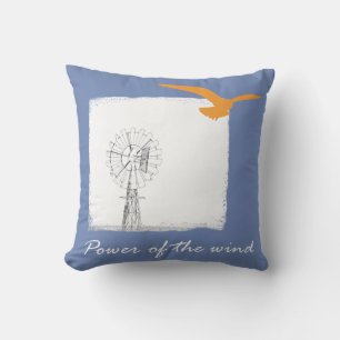 Power of the wind Throw Pillow