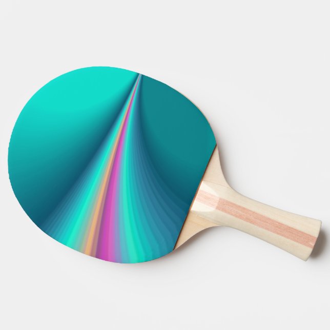 Power of Turquoise Ping Pong Paddle (Back Side)
