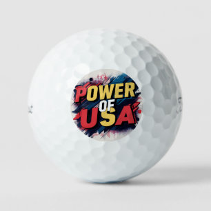 Power of USA Golf Ball - Patriotic