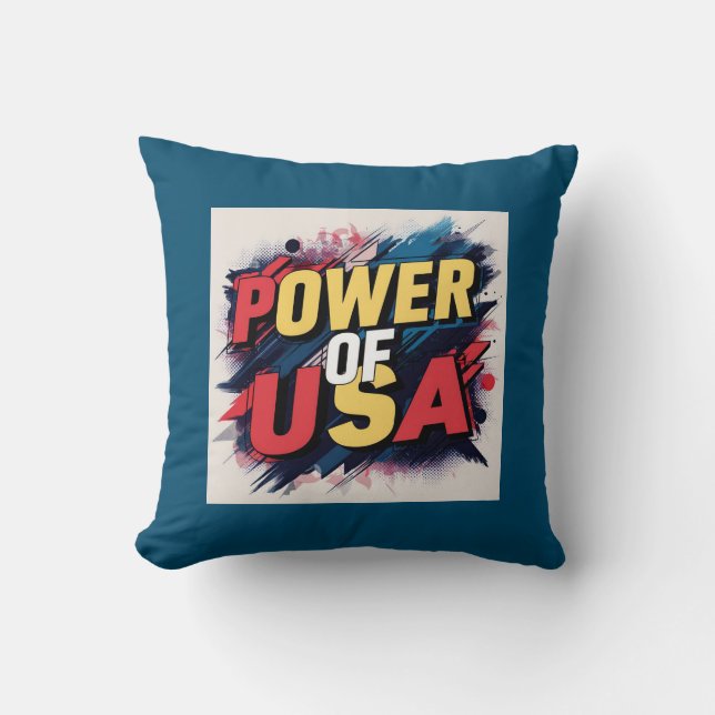 Power of USA Pillow - American  (Front)