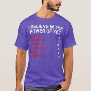 Power Of Yet Depression Support Mental Health Aw T-Shirt