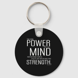 Power Over Your Mind Marcus Aurelius Stoic Philoso Key Ring