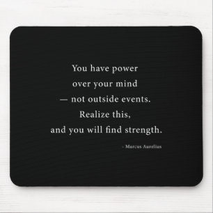 Power Over Your Mind Marcus Aurelius Stoic Philoso Mouse Mat