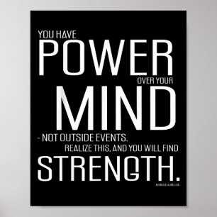 Power Over Your Mind Marcus Aurelius Stoic Philoso Poster