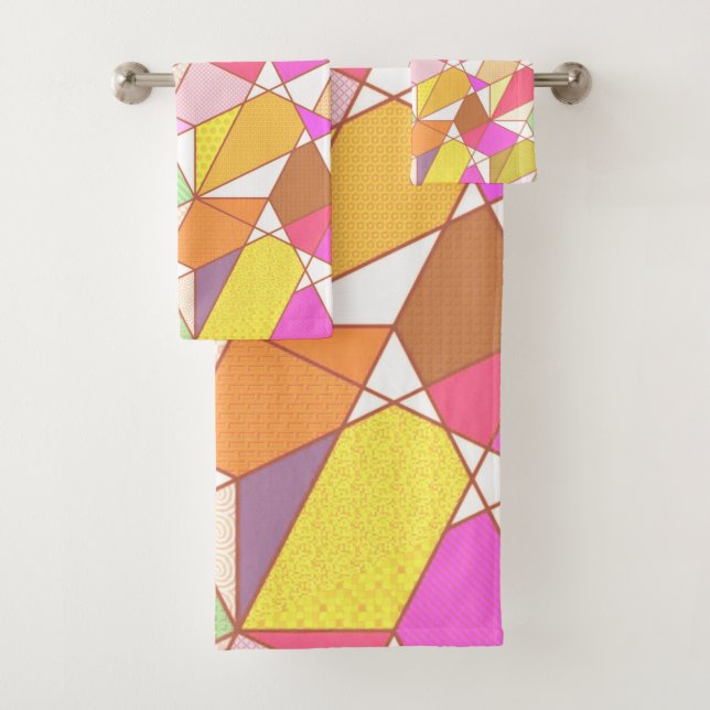 Power Pattern 821-1C Bath Towel Set (Insitu)