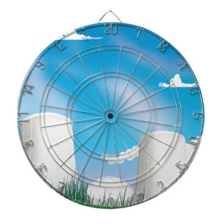 Power Plant Cooling Towers Dartboard