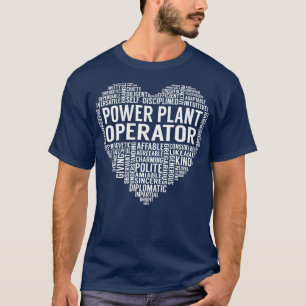 Power Plant Operator Heart T-Shirt