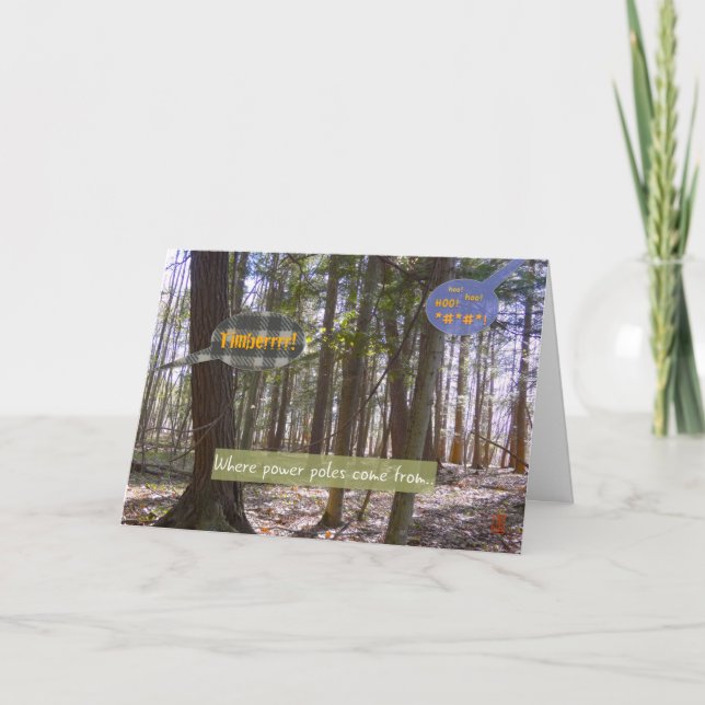 Power Poles Thinking of You Card (Front)