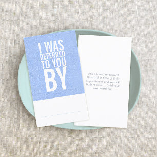 Power / Pressure  Washing Referral Card