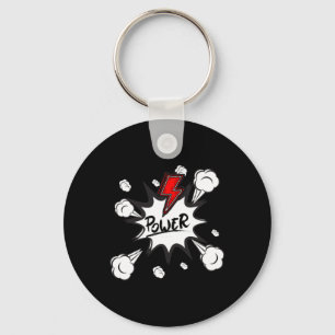Power Puff Sticker Key Ring