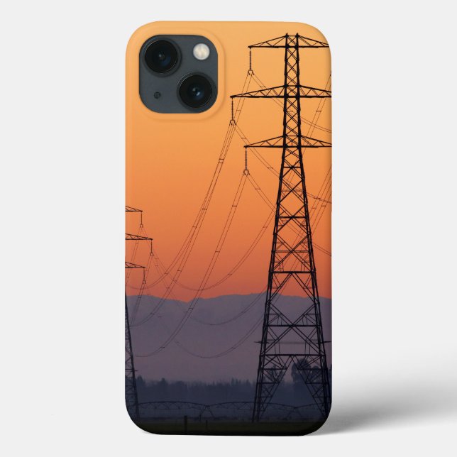 Power Pylons at Sunset Case-Mate iPhone Case (Back)