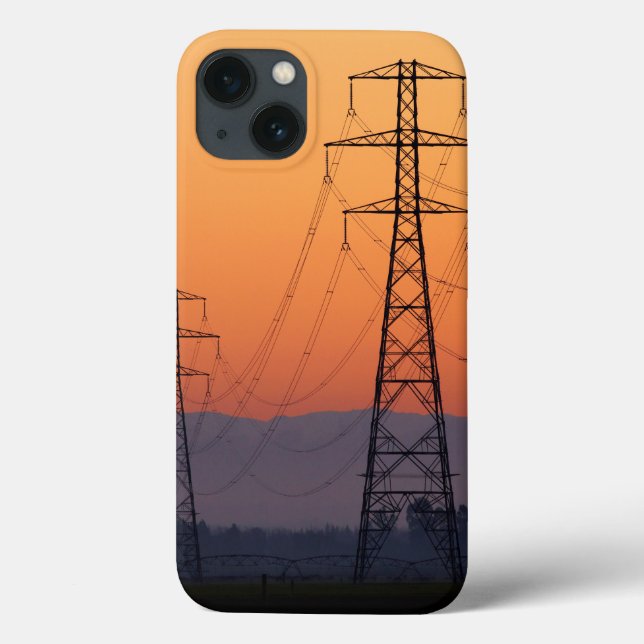 Power Pylons at Sunset Case-Mate iPhone Case (Back)