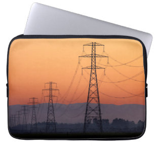 Power Pylons at Sunset Laptop Sleeve