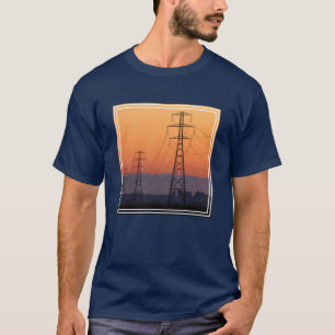 Power Pylons at Sunset T-Shirt
