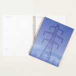 Power Pylons Starry Sky Spiral Planner<br><div class="desc">Power Pylons Starry Sky Spiral Planner</div>