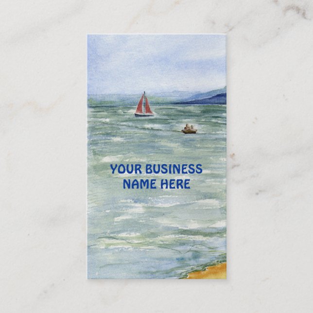 'Power & Sail' Business Card (Front)