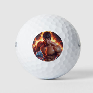 Power Shot Golf Ball Artistic Design