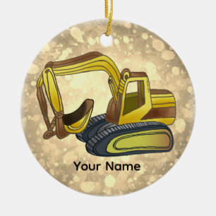 Power Shovel Ceramic Tree Decoration