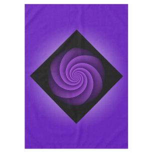 Power Spirals Fractal - violet + your ideas Tablecloth