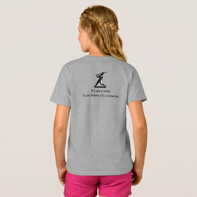 Power Swing – Comic Style Baseball Design T-Shirt (Back Full)