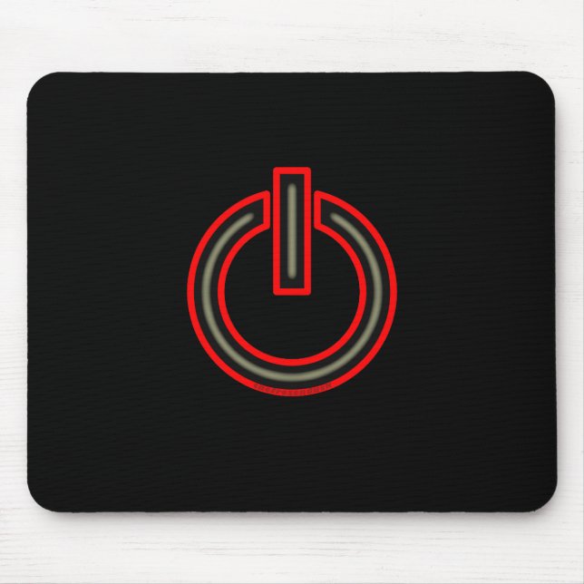 Power Symbol Mouse Mat (Front)
