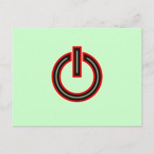 Power Symbol Postcard