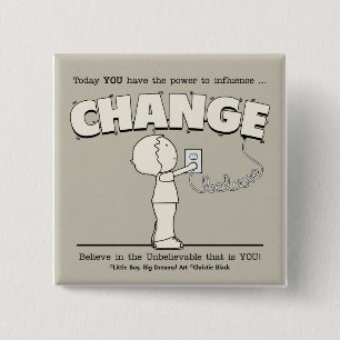 Power To Change 15 Cm Square Badge