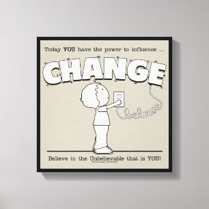 Power To Change Canvas Print