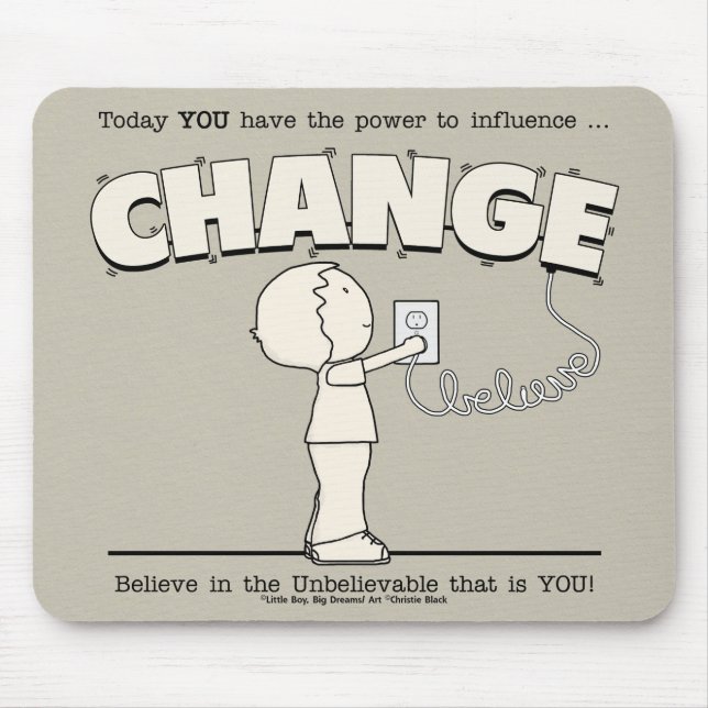 Power To Change Mouse Mat (Front)