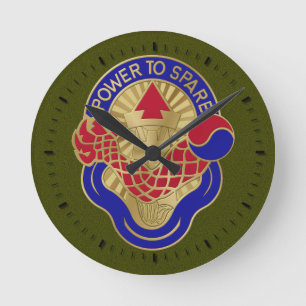 Power to Spare Round Clock