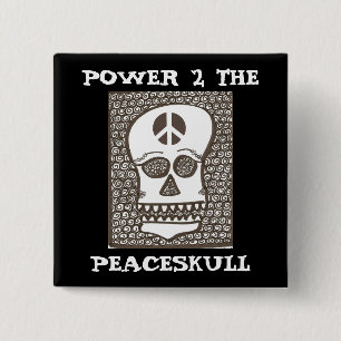 Power to the peaceskull button