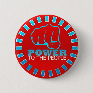 Power To The People Button