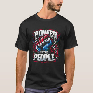 Power to the People Fist Drawing T-Shirt