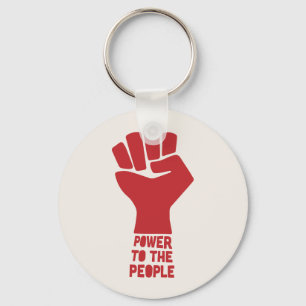 Power to the People Key Ring