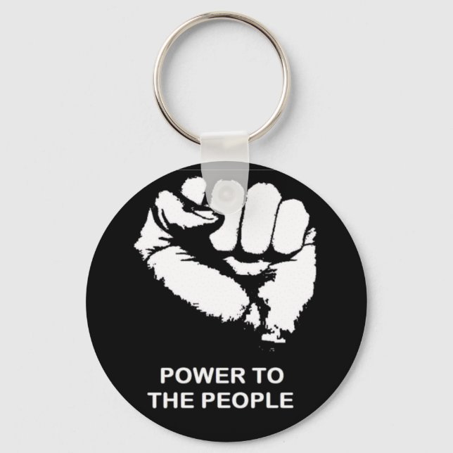 Power To The People Key Ring (Front)