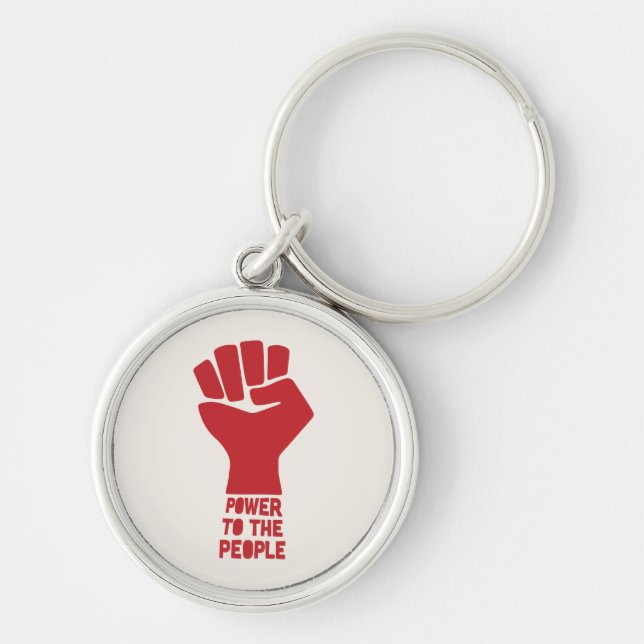 Power to the People Key Ring (Front)