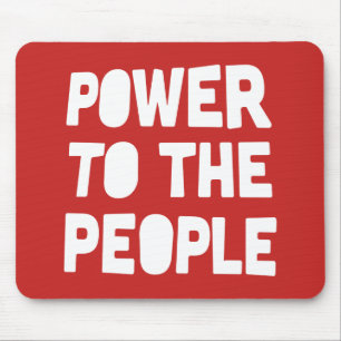 Power To The People Mouse Mat