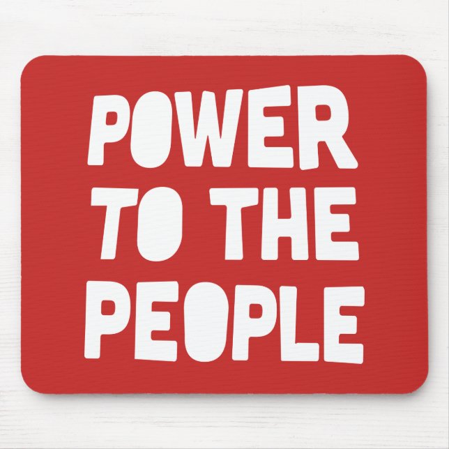Power To The People Mouse Mat (Front)