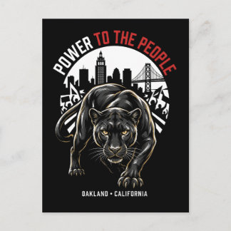 Power to the People Oakland Black Panther Legacy Postcard