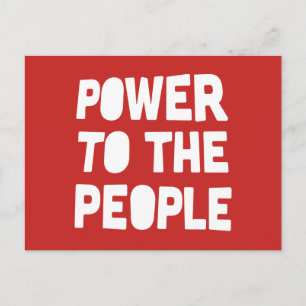 Power To The People Postcard