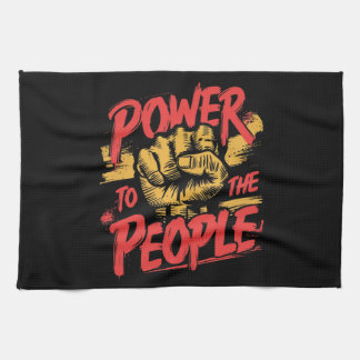 Power to the People Tea Towel