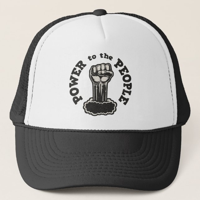 Power to the People Trucker Hat (Front)
