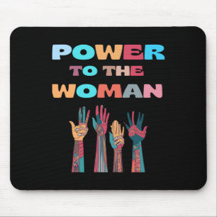 Power To The Woman Sticker Mouse Mat